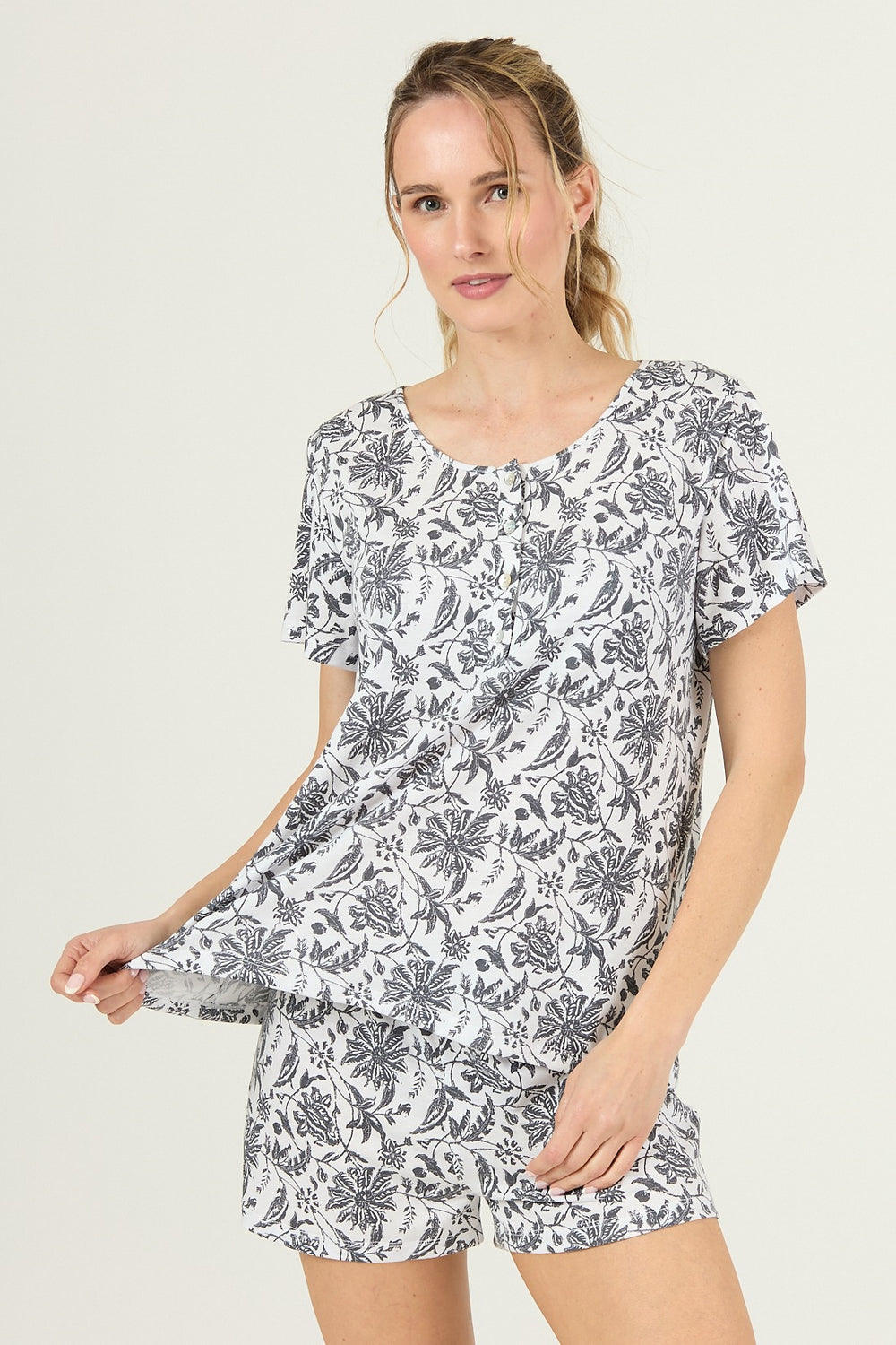 Pijama New Cuore Nacional Blanco Estampado