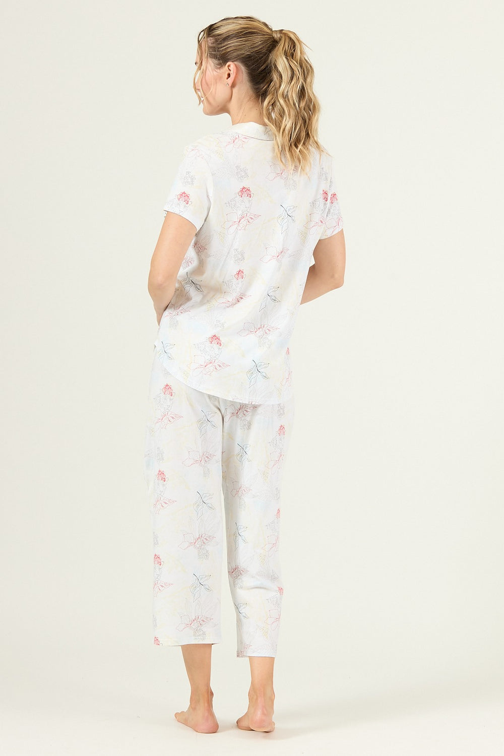 Pijama Malinas Capri Blanco Flor