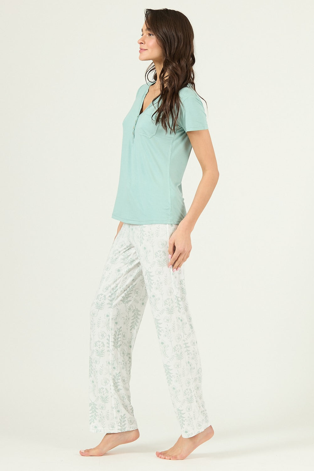 Pijama Kate Pantalon Largo Verde