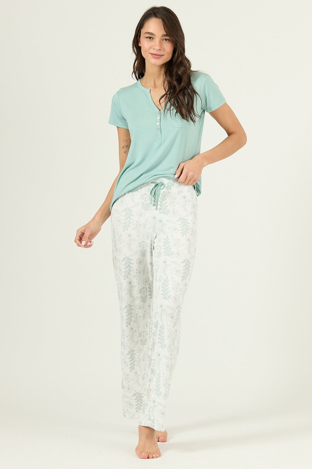 Pijama Kate Pantalon Largo Verde