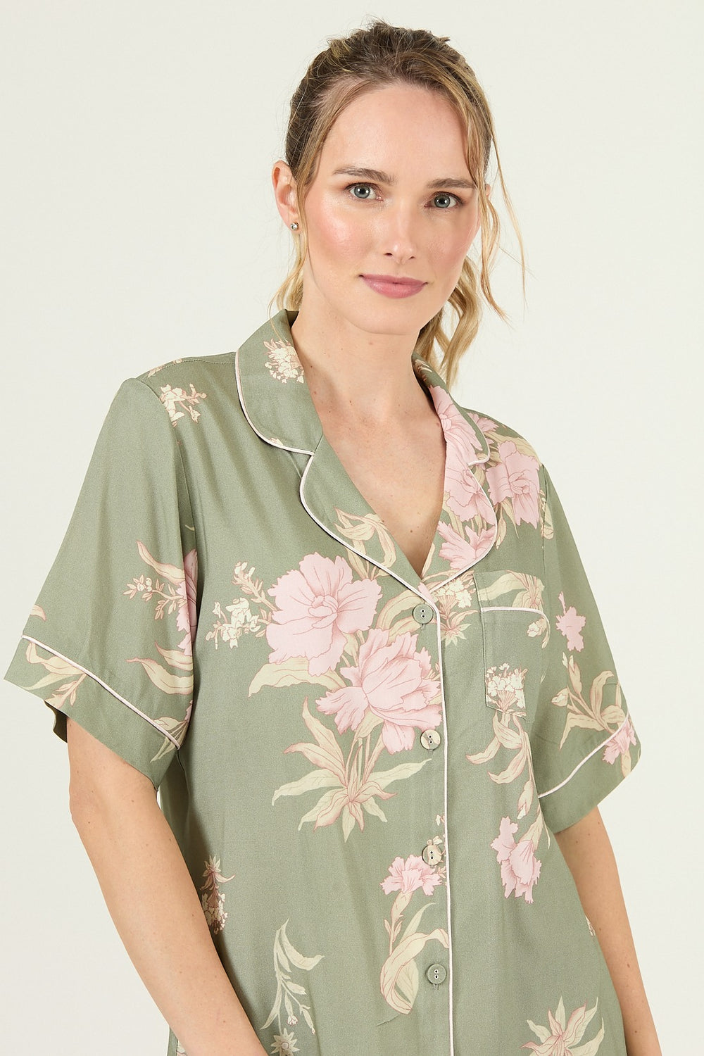 Pijama Adela Sport Verde Estampado