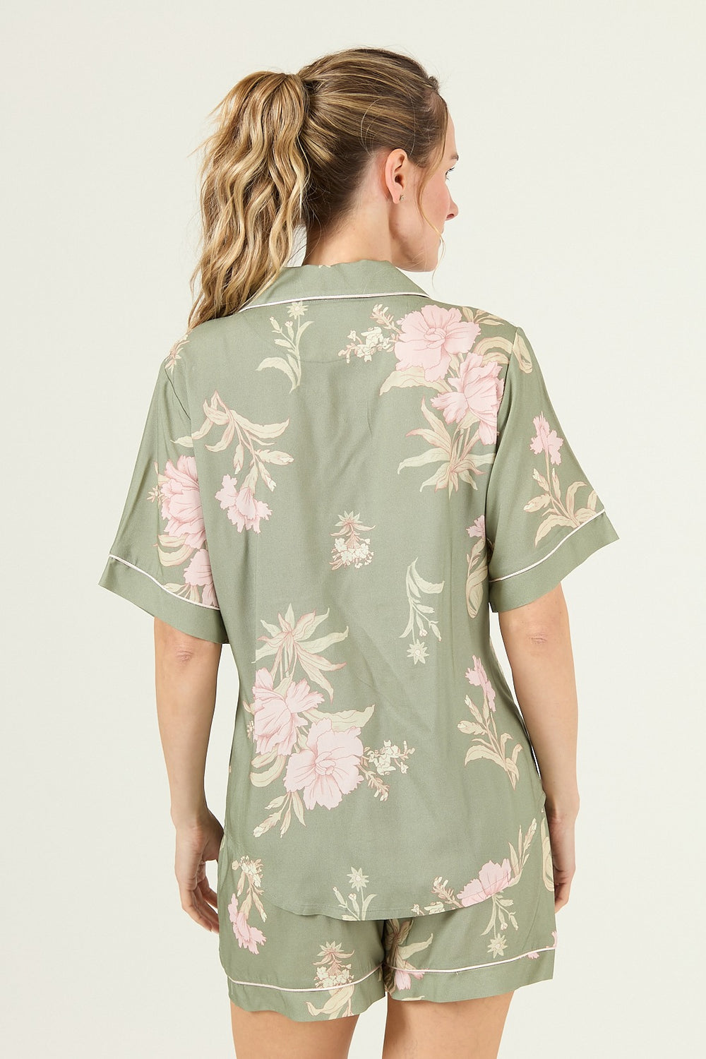 Pijama Adela Sport Verde Estampado