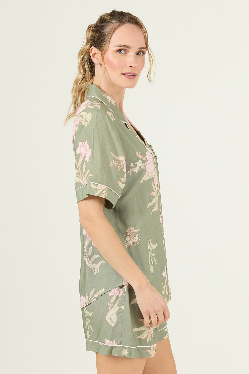 Pijama Adela Sport Verde Estampado