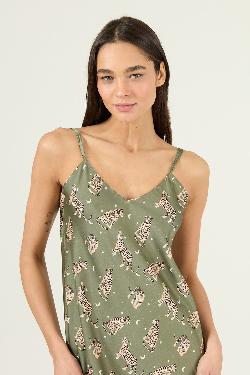 Mini Cami Verde Estampado