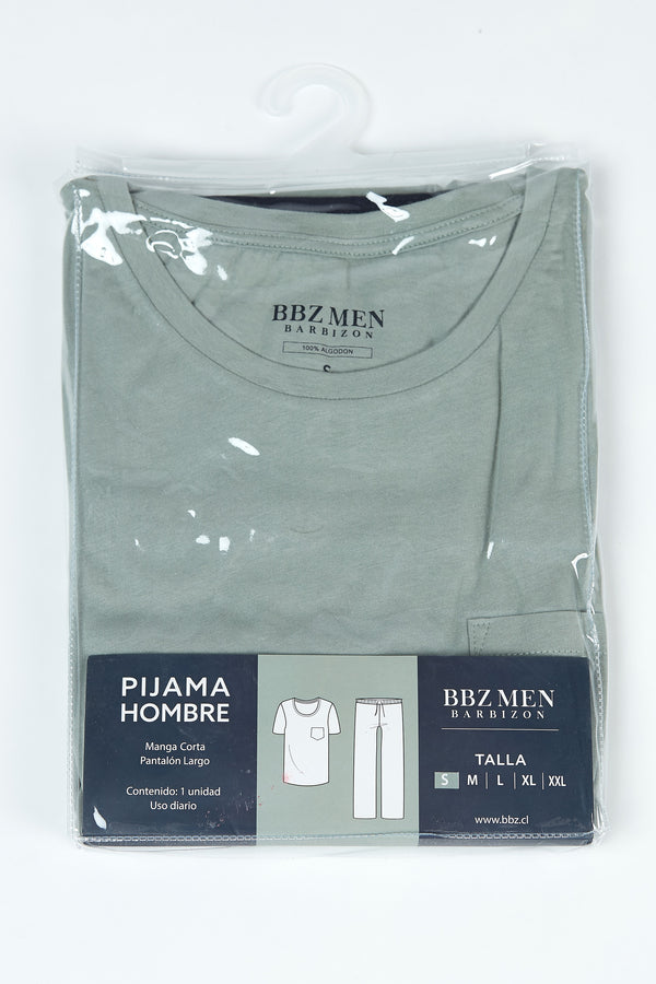 Pijama Tomas Pantalón Manga Corta Verde