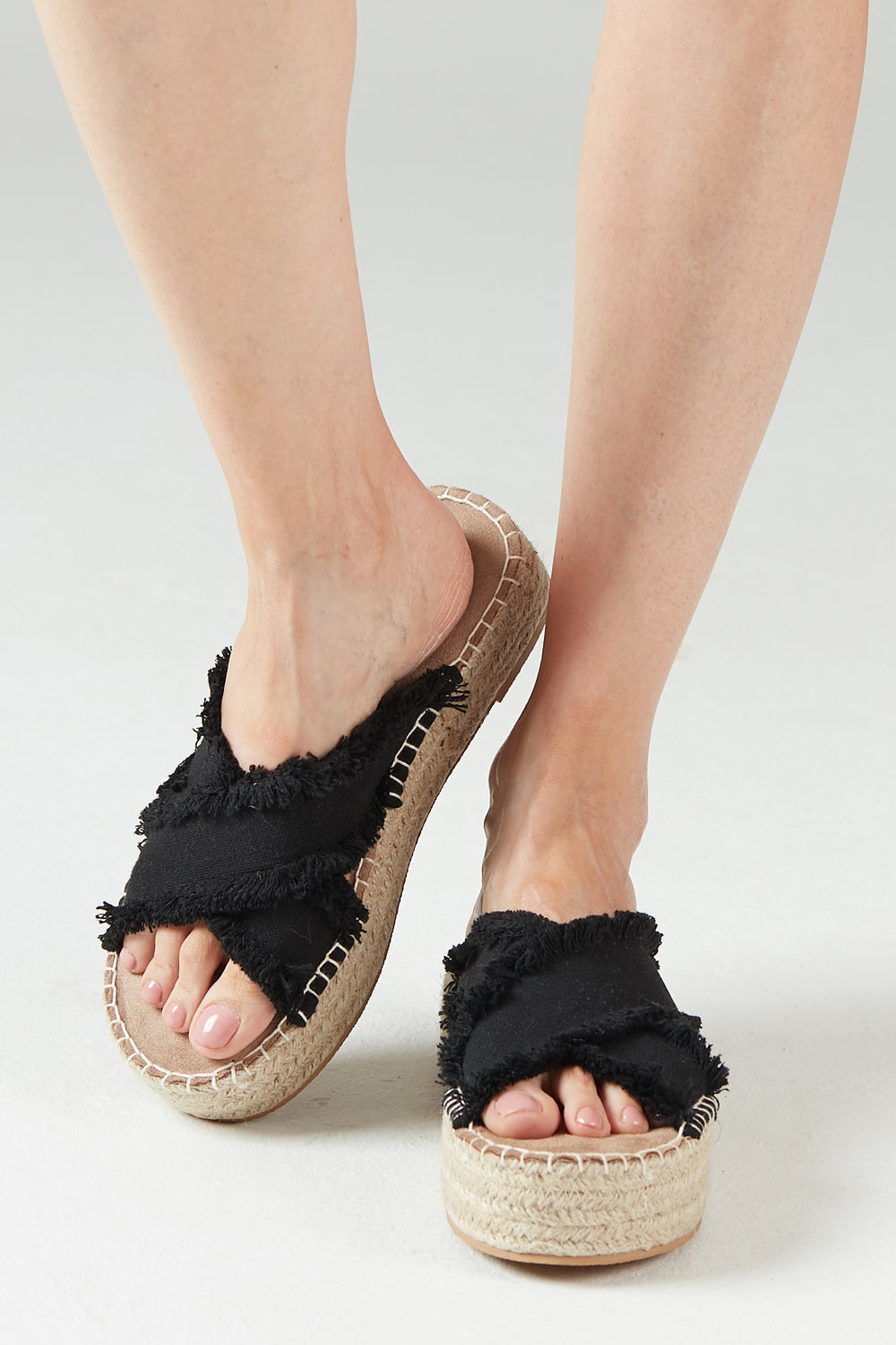 Sandalia Cruce Negro