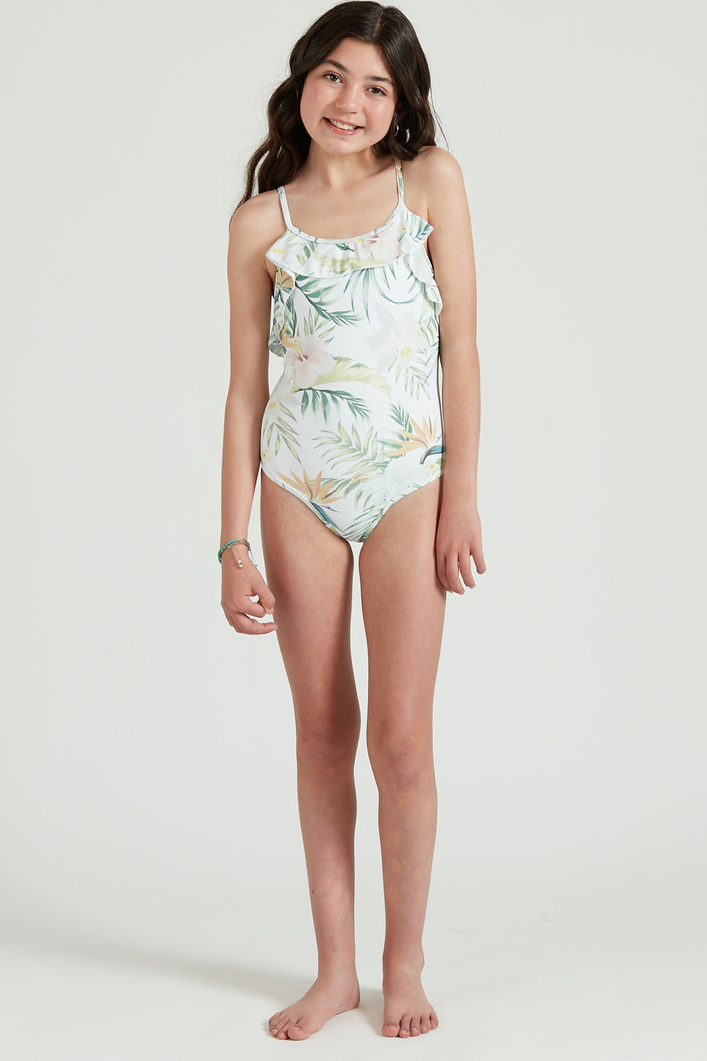 Traje de Baño Vuelos Kids Blanco Estampado