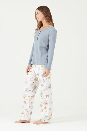 Pijama Spa Blanco Estampado