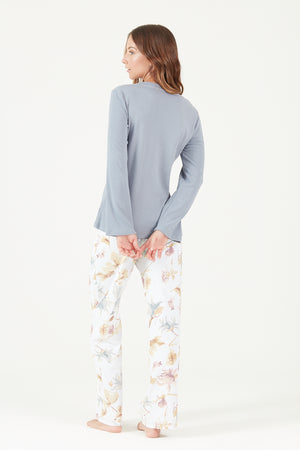 Pijama Spa Blanco Estampado