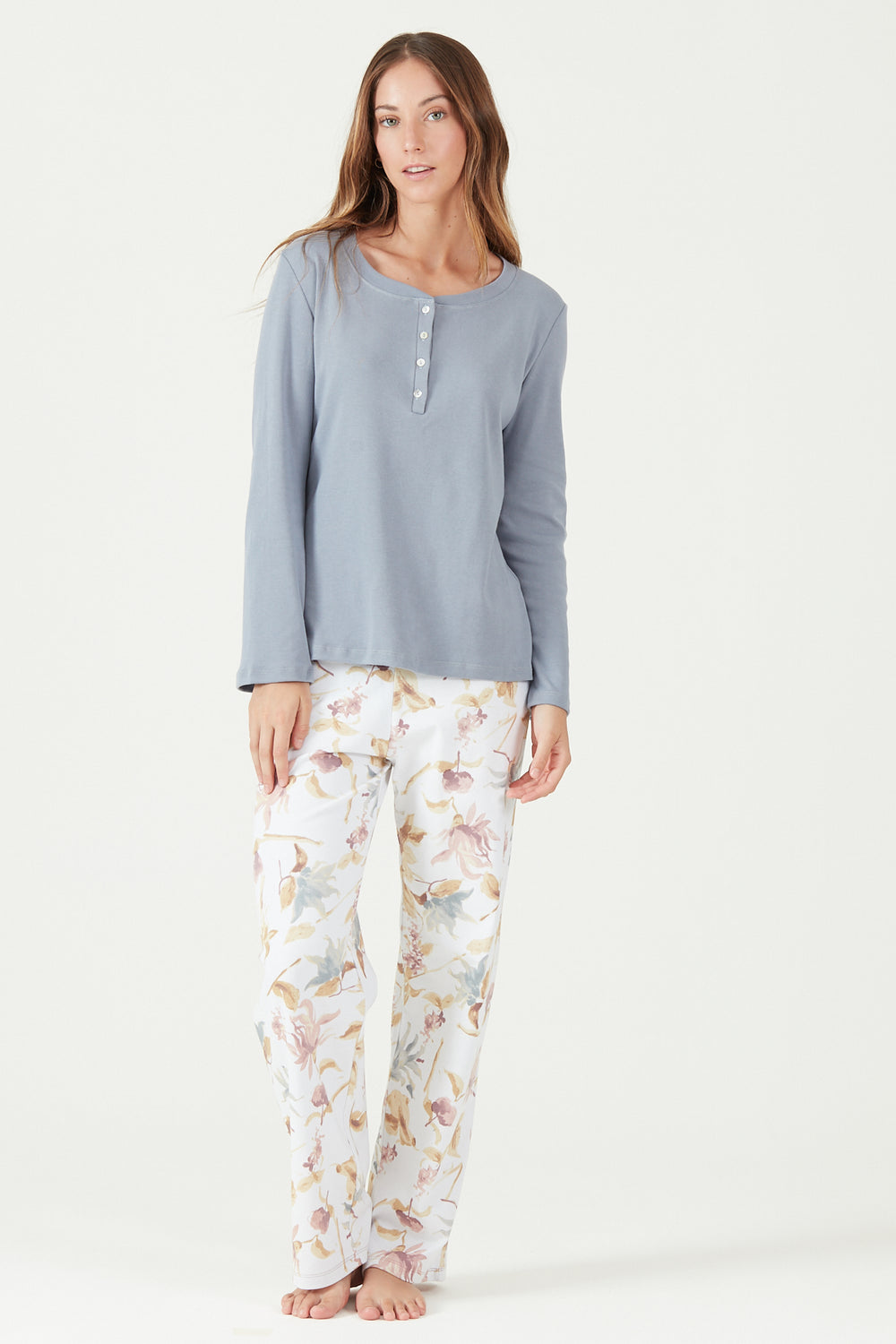 Pijama Spa Blanco Estampado