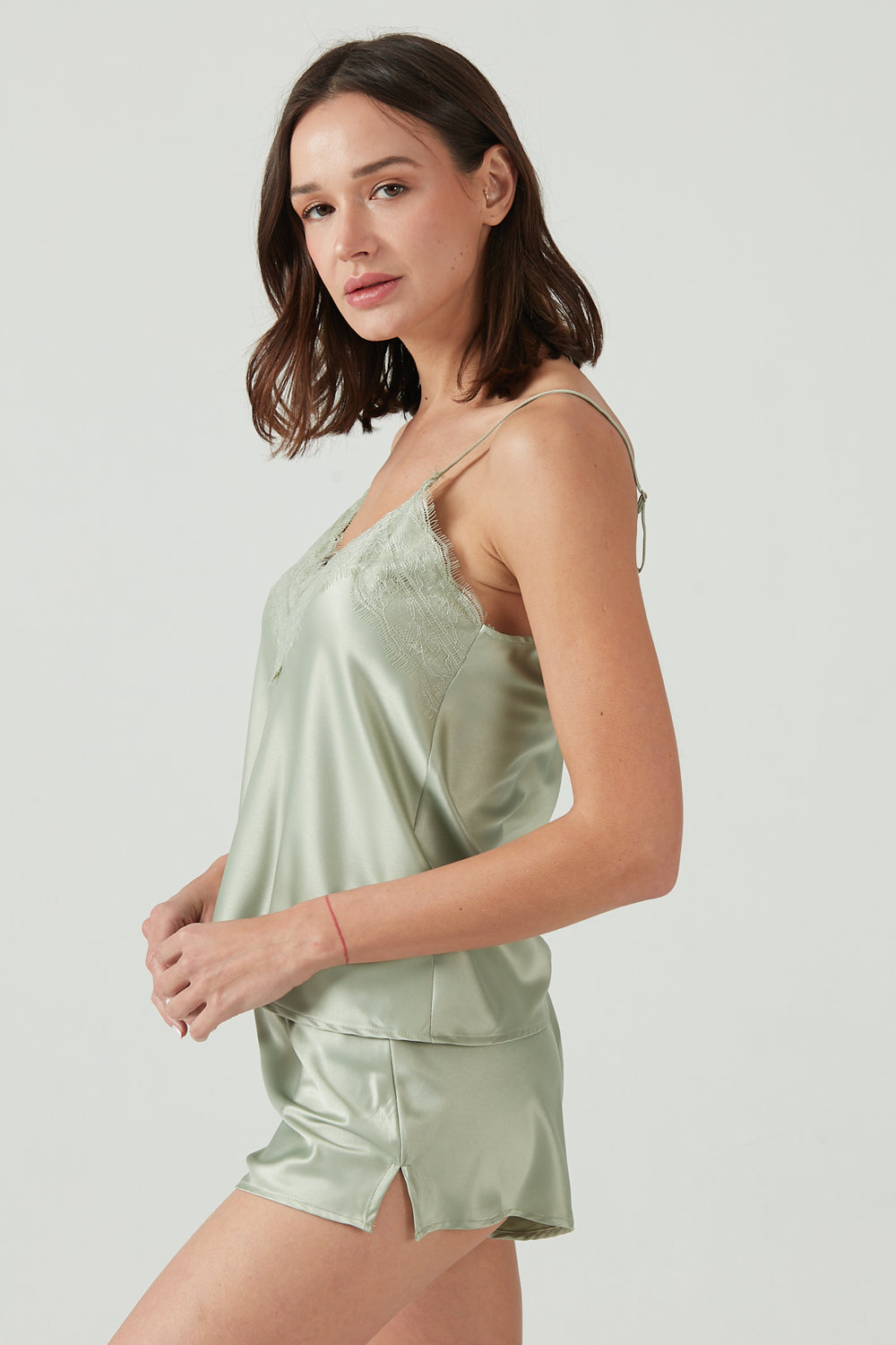 Pijama Cande Short Verde