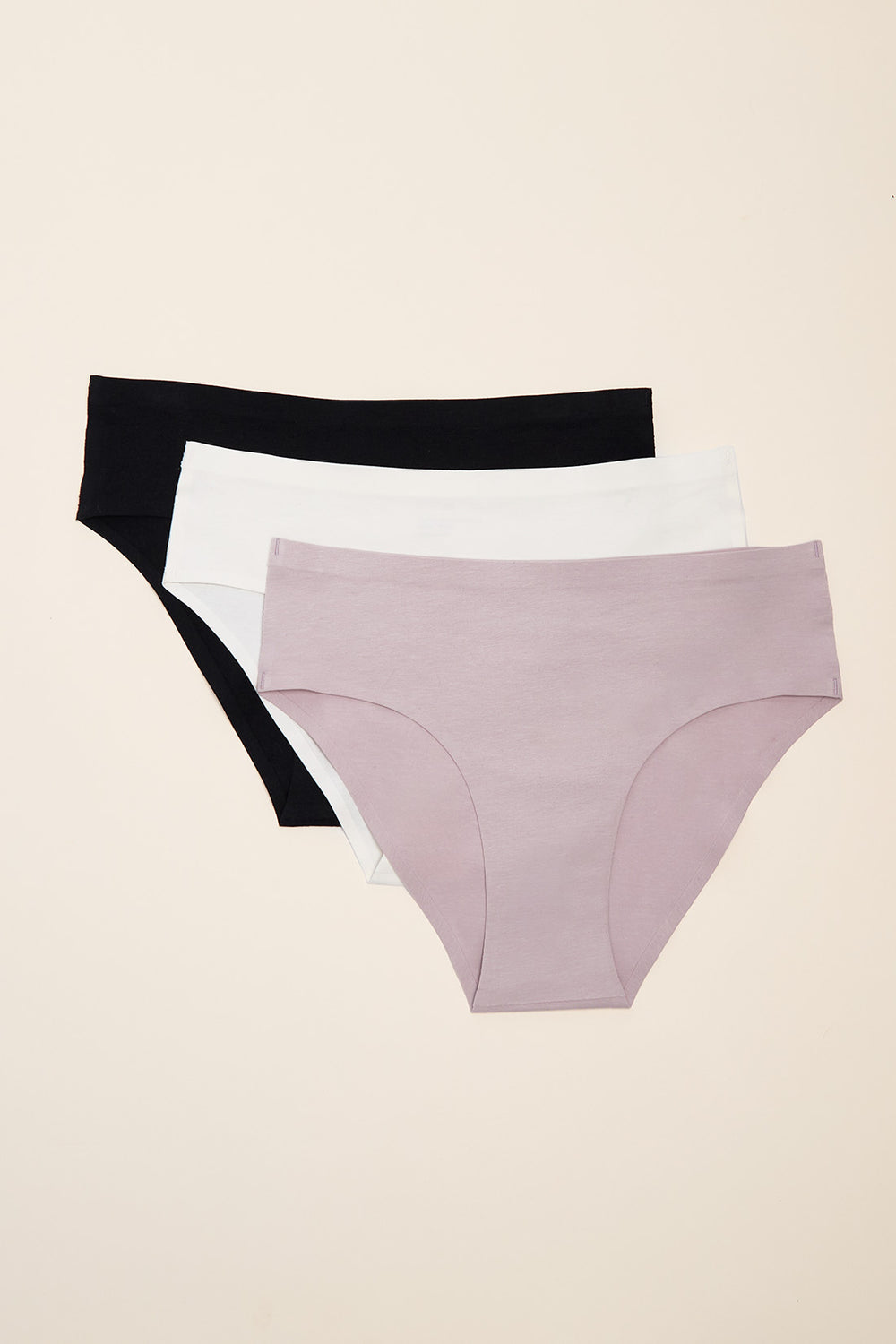 Calzón X3 Alto Cotton Trendy Gris/Negro/Blanco
