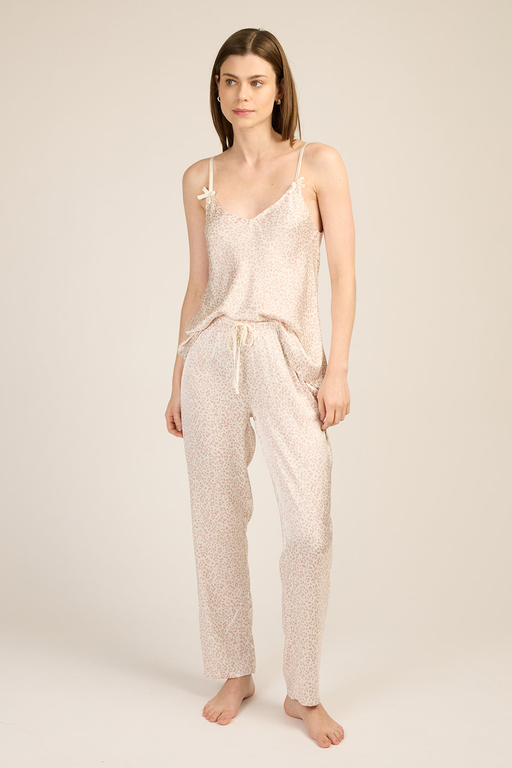 Pijama Cinta Animal Print Claro