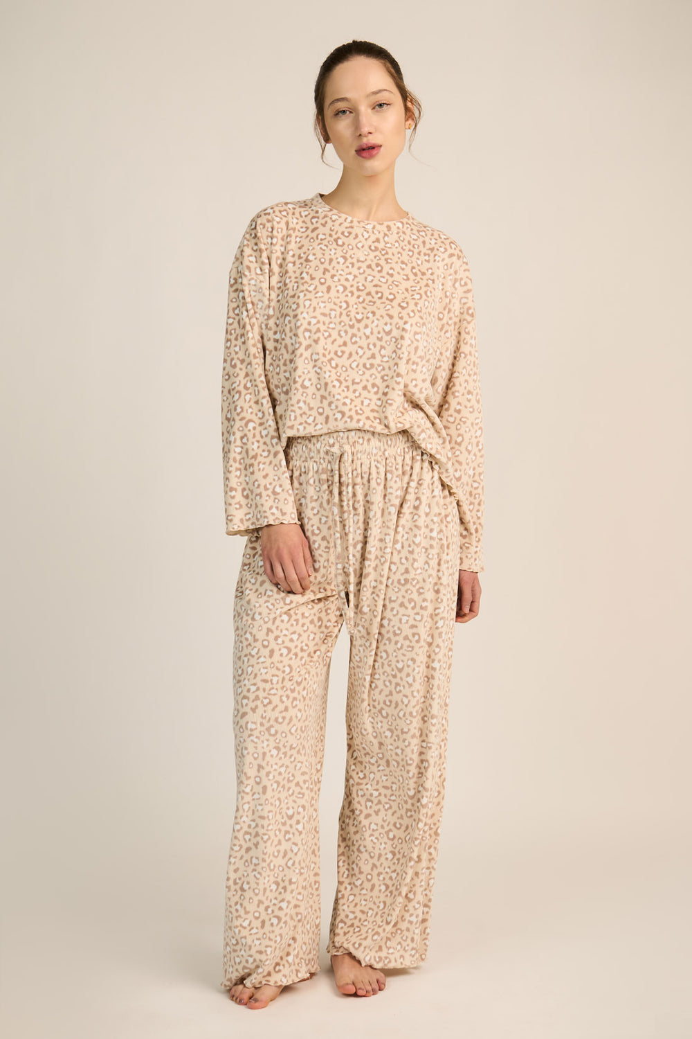 Pijama Davi Animal Print Claro