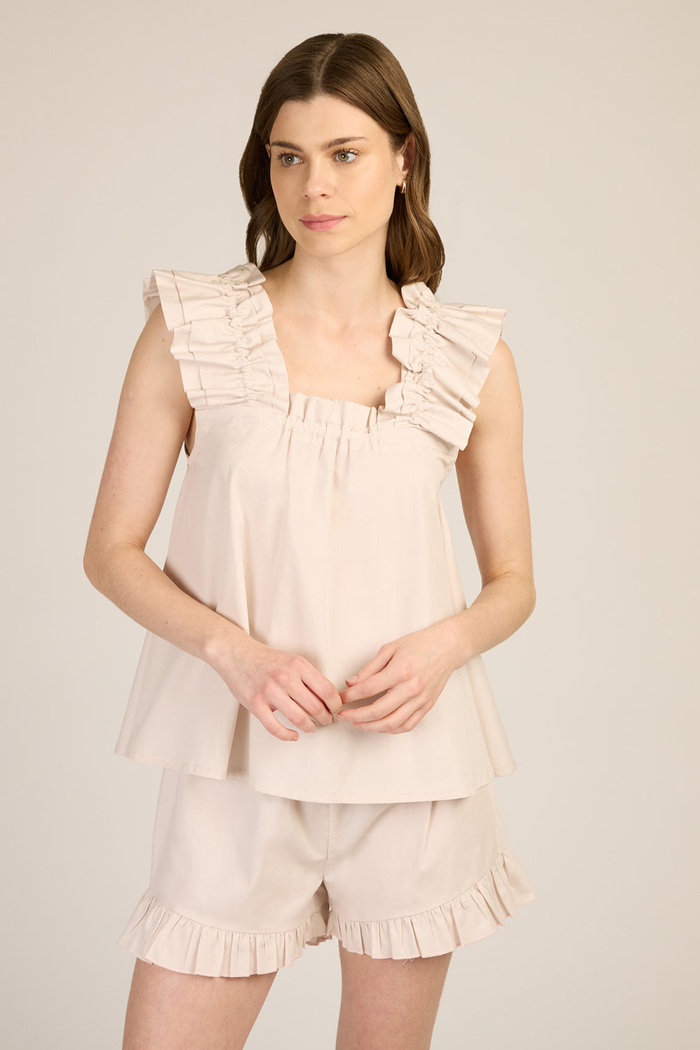 Pijama Vero Sh Beige